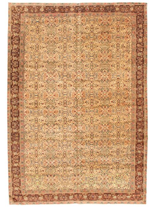 Turkish Kayseri Vintage 6'5" x 9'3" Hand-knotted Wool Rug 