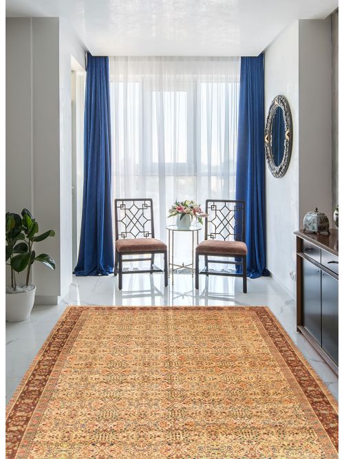 Turkish Kayseri Vintage 6'5" x 9'3" Hand-knotted Wool Rug 