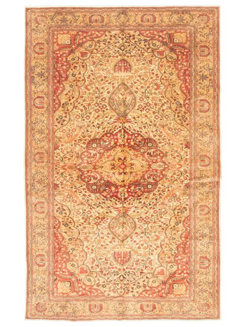 Turkish Kayseri Vintage 6'4" x 10'1" Hand-knotted Wool Rug 
