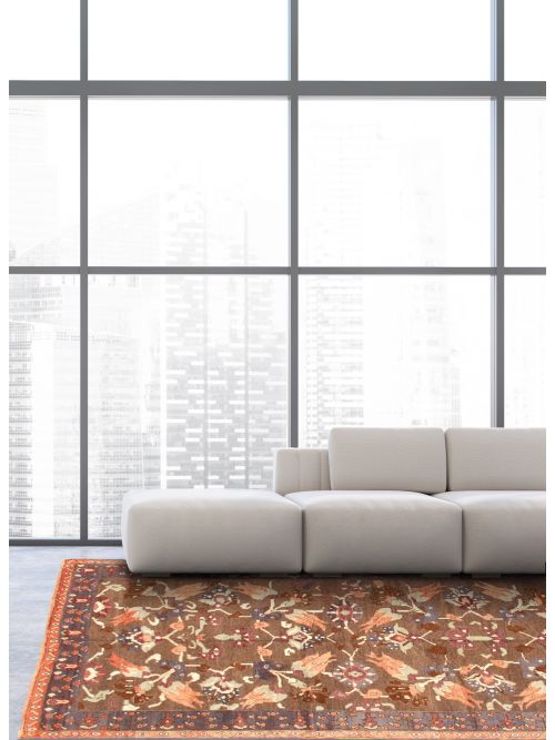 Persian Style 5'8" x 10'4" Hand-knotted Wool Rug 