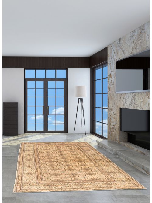 Turkish Kayseri Vintage 4'11" x 6'10" Hand-knotted Wool Rug 