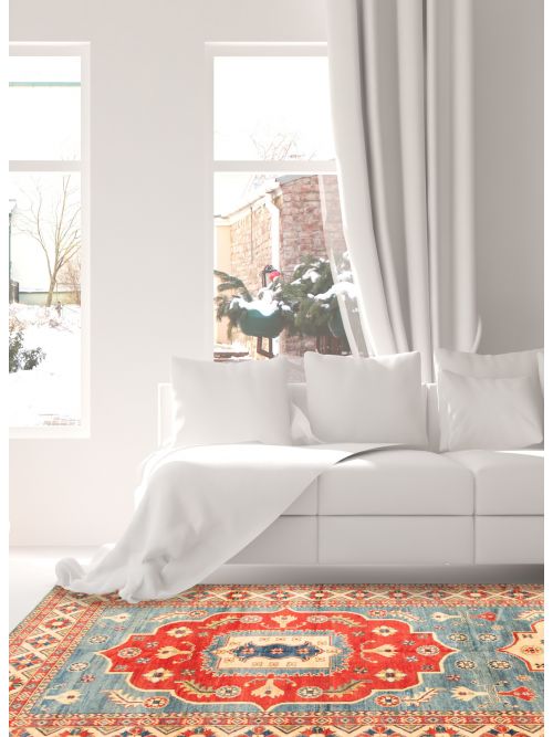 Afghan Finest Ghazni 5'5" x 19'6" Hand-knotted Wool Rug 