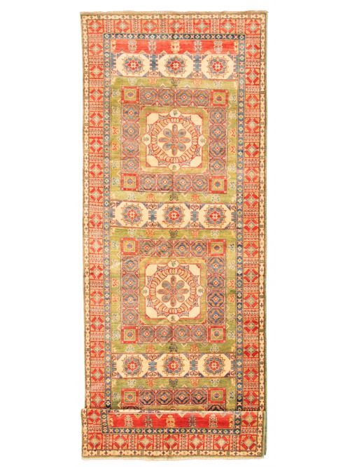 Afghan Finest Ghazni 5'0" x 19'4" Hand-knotted Wool Rug 