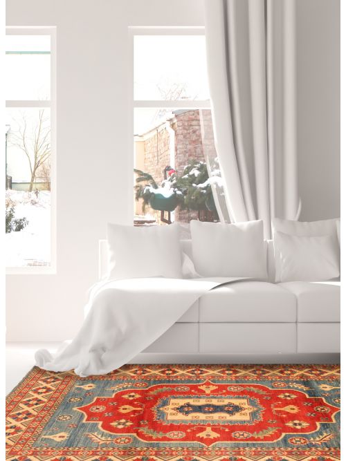 Afghan Finest Ghazni 5'5" x 19'7" Hand-knotted Wool Rug 