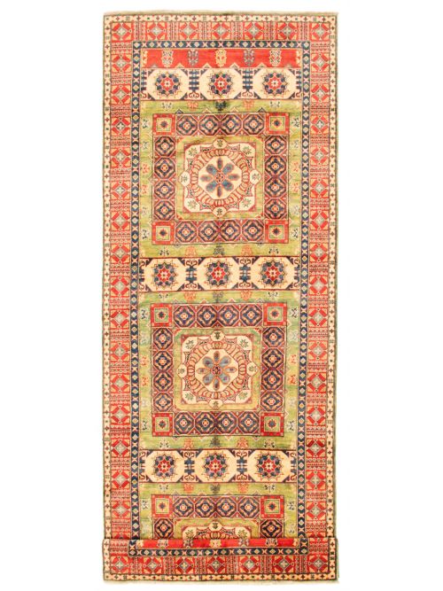 Afghan Finest Ghazni 5'0" x 19'4" Hand-knotted Wool Rug 