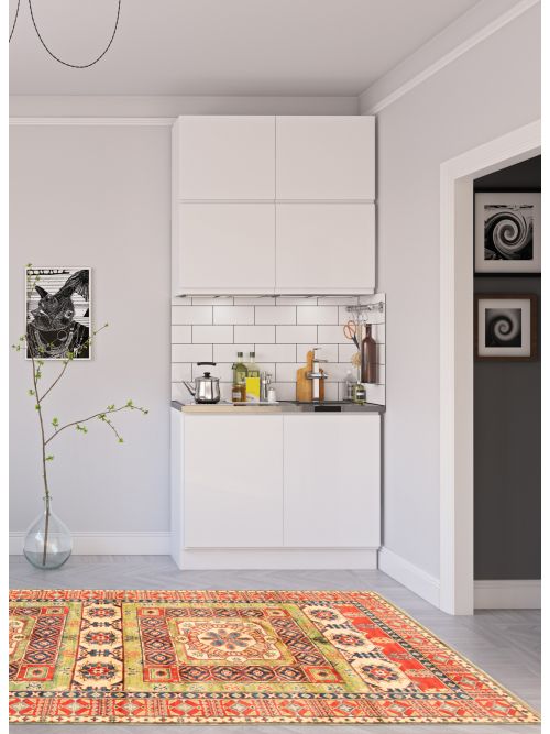 Afghan Finest Ghazni 5'0" x 19'4" Hand-knotted Wool Rug 