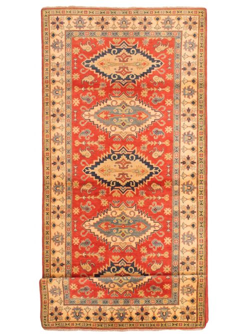 Afghan Finest Ghazni 5'2" x 19'2" Hand-knotted Wool Rug 