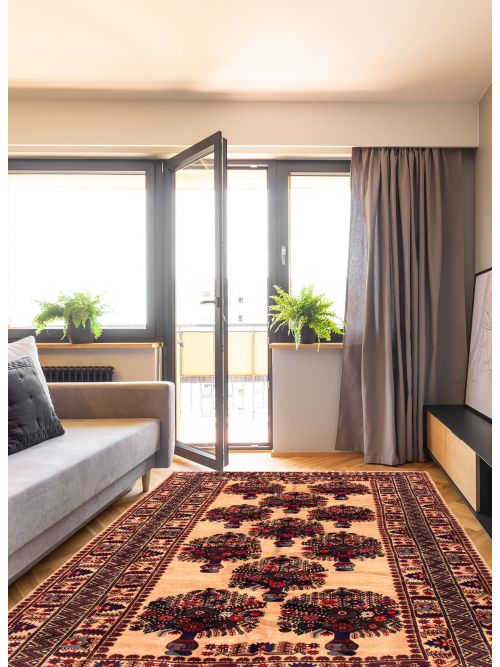 Afghan Rizbaft 6'10" x 9'10" Hand-knotted Wool Rug 