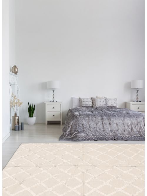 Indian Cambridge 6'1" x 9'1" Flat-Weave Silk Kilim 