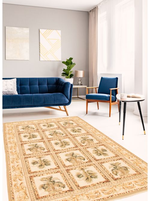 Pakistani Lahor Finest 5'6" x 8'6" Flat-Weave Wool Tapestry Kilim 