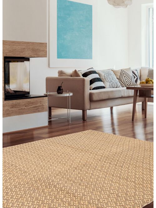 Indian Palas Denizli 5'5" x 7'5" Flat-Weave Jute Rug 