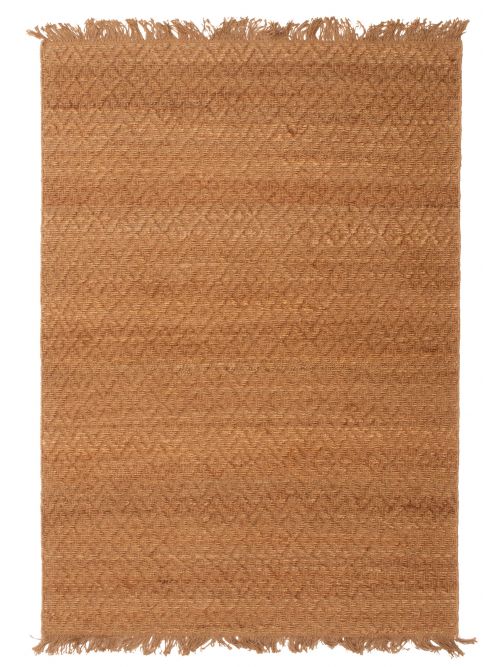 Indian Palas Denizli 5'4" x 7'8" Flat-Weave Jute Kilim 