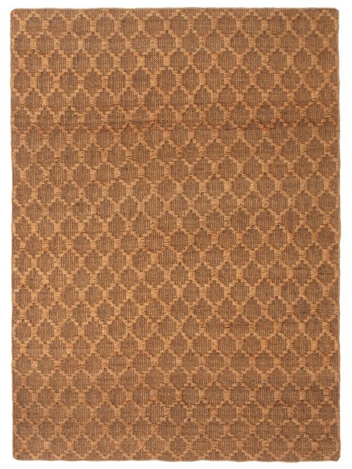 Indian Palas Denizli 5'5" x 7'5" Flat-Weave Jute Kilim 