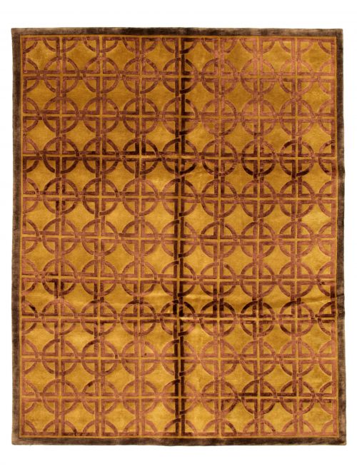Nepal Silk Touch 7'9" x 9'9" Hand-knotted Silk, Wool Rug 