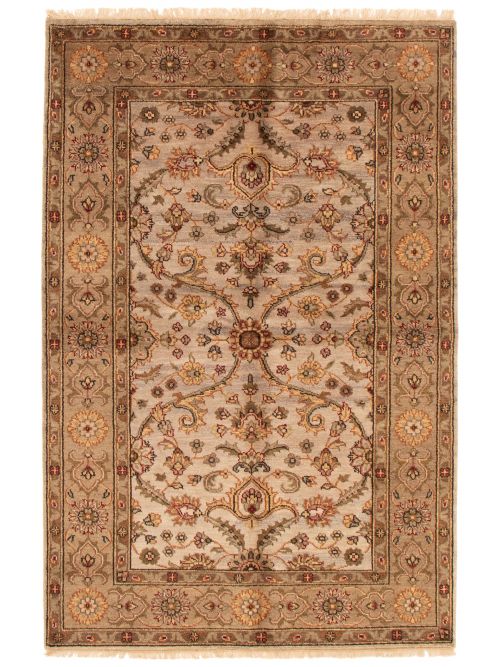 Indian Royal Mahal 5'5" x 8'6" Hand-knotted Wool Rug 