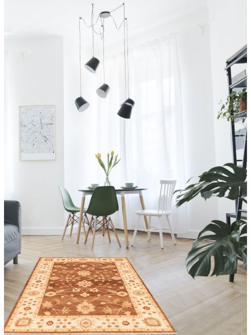 Tapis chobi indien 4'0" x 6'2" en laine