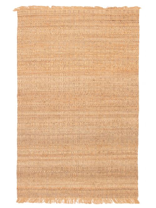 Indian Palas Denizli 5'2" x 8'1" Flat-Weave Jute Kilim 