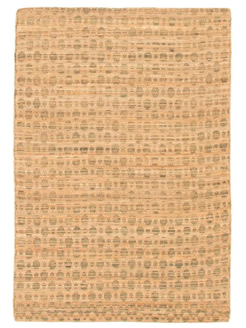 Indian Palas Denizli 5'3" x 7'9" Flat-Weave Jute Kilim 