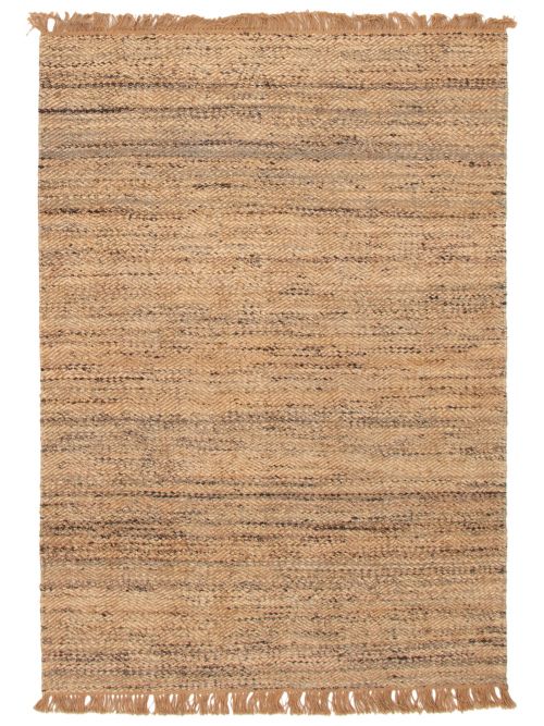 Indian Palas Denizli 5'5" x 7'7" Flat-Weave Jute Kilim 