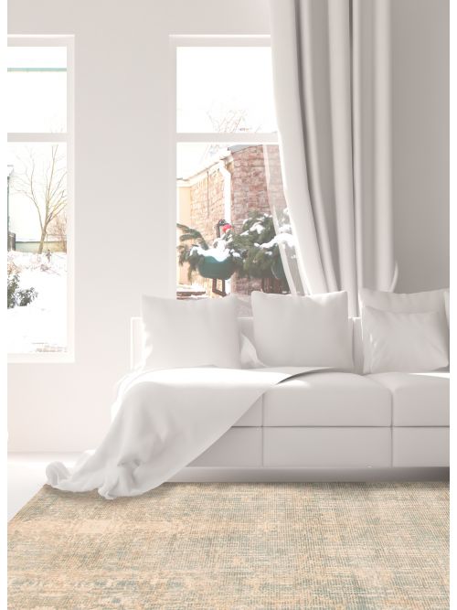 Indian Galleria 5'1" x 7'5" Hand Loomed Viscose & Wool Rug 