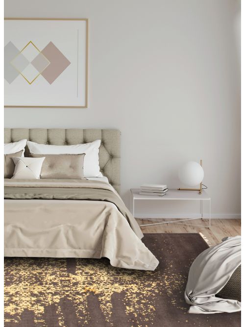 Indian La Seda 5'1" x 7'7" Hand-knotted Silk & Wool Rug 