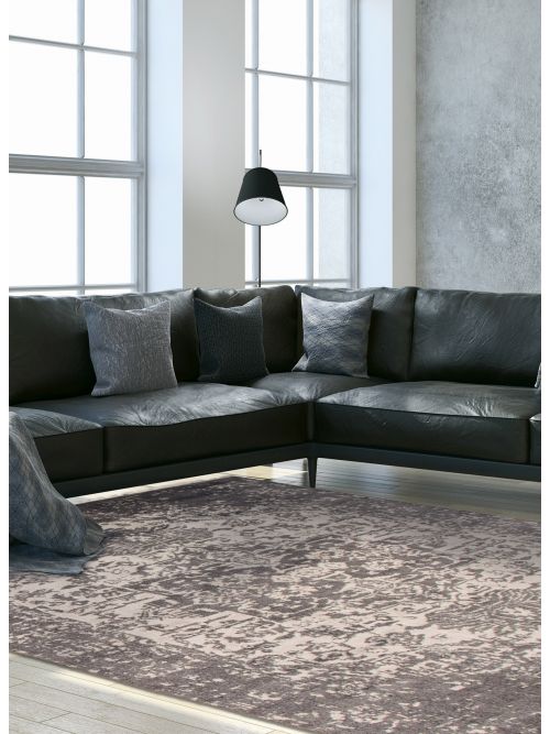 Indian La Seda 5'0" x 7'7" Hand-knotted Silk & Wool Rug 