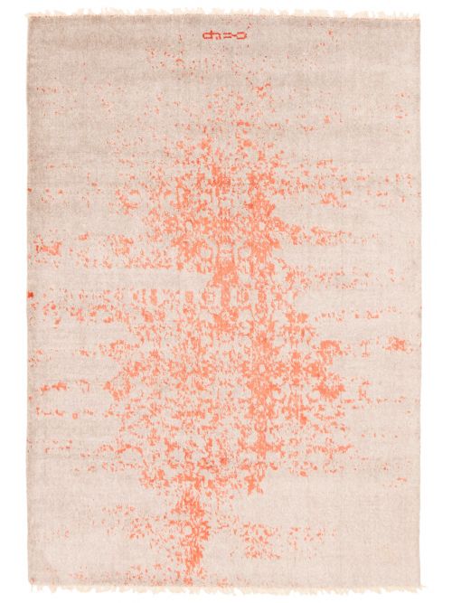 Tapis la seda 5'0" x 7'3" en laine & soie artificielle