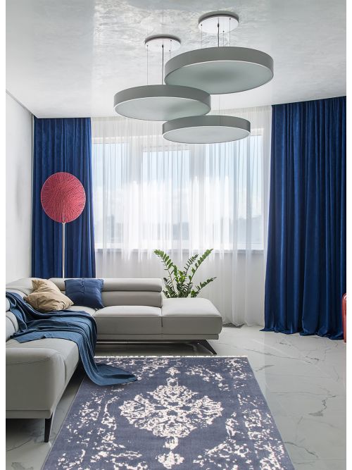 Tapis la seda 4'6" x 6'8" en laine & soie artificielle