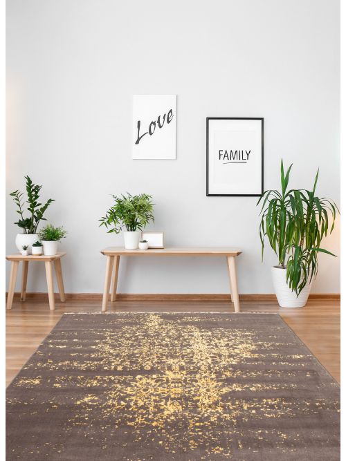 Tapis la seda 6'4" x 9'6" en laine & soie artificielle