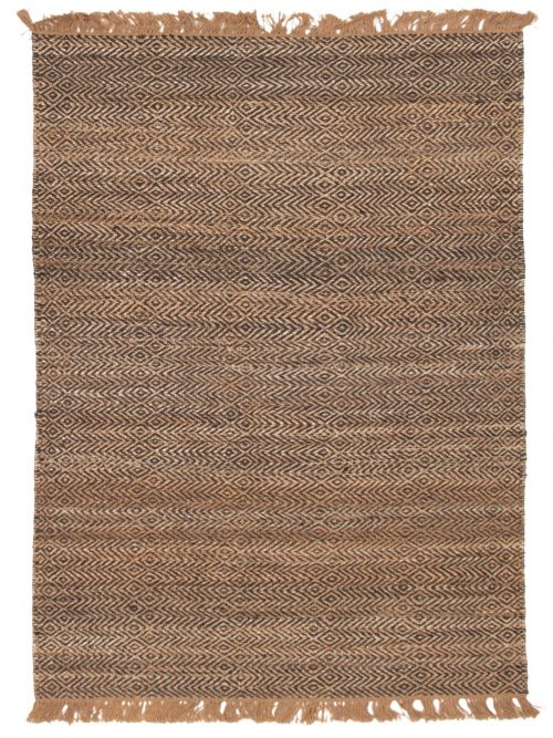 Indian Palas Denizli 5'3" x 7'7" Flat-Weave Jute Kilim 