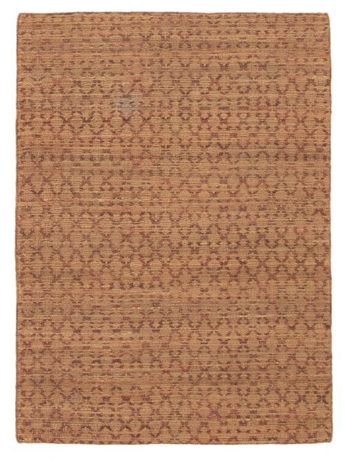 Indian Palas Denizli 5'4" x 7'7" Flat-Weave Jute Kilim 