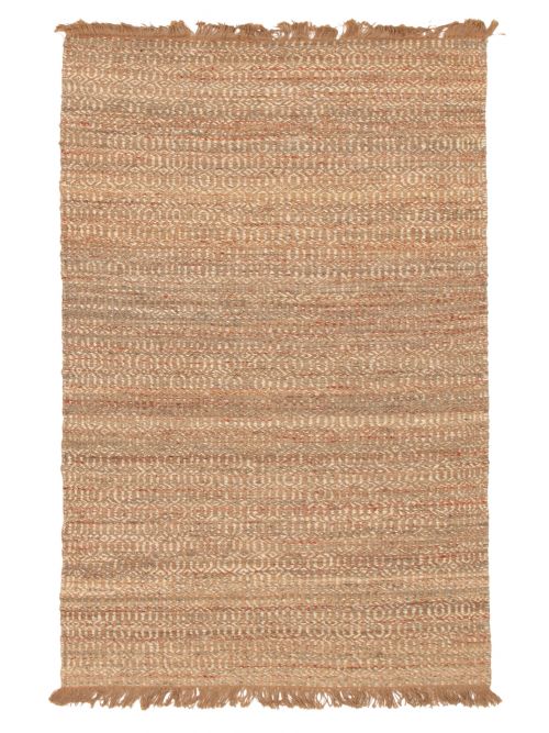 Indian Palas Denizli 5'1" x 8'2" Flat-Weave Jute Kilim 