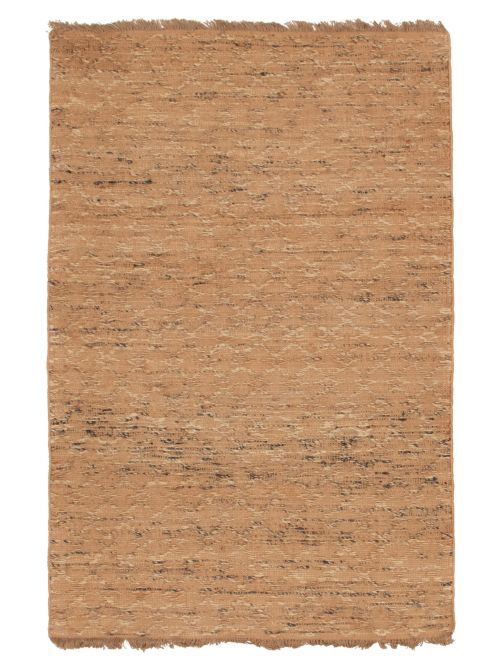 Indian Palas Denizli 5'3" x 7'10" Flat-Weave Jute Kilim 