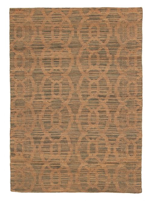 Indian Palas Denizli 5'4" x 7'7" Flat-Weave Jute Kilim 