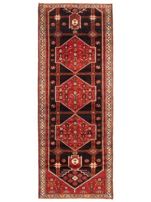 Persian Syle 3'5" x 8'11" Hand-knotted Wool Rug 
