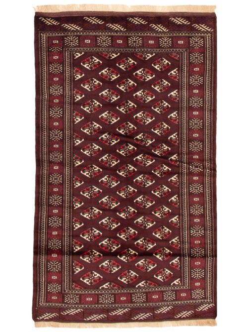 Turkmenistan Turkman 4'1" x 7'1" Hand-knotted Wool Rug 