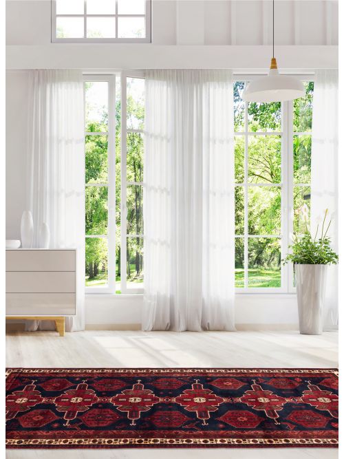Persian Style 5'3" x 13'1" Hand-knotted Wool Rug 