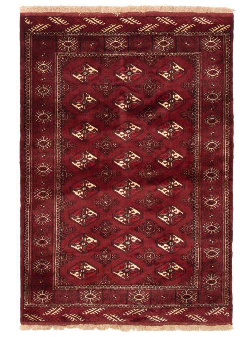Turkmenistan Turkman 4'2" x 5'11" Hand-knotted Wool Rug 