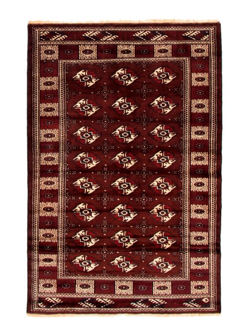 Turkmenistan Turkman 4'3" x 6'6" Hand-knotted Wool Rug 
