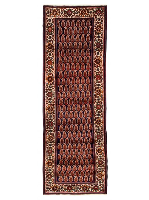 Persian Style 3'4" x 10'2" Hand-knotted Wool Rug 