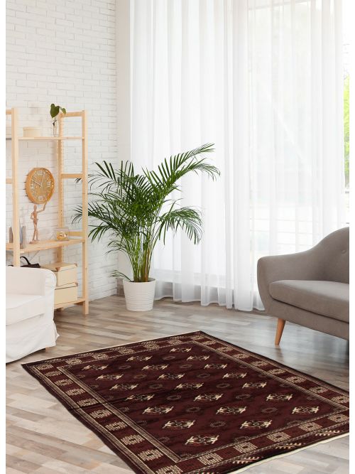 Turkmenistan Turkman 4'5" x 5'11" Hand-knotted Wool Rug 