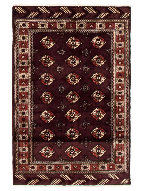 Turkmenistan Turkman 3'11" x 5'11" Hand-knotted Wool Rug 
