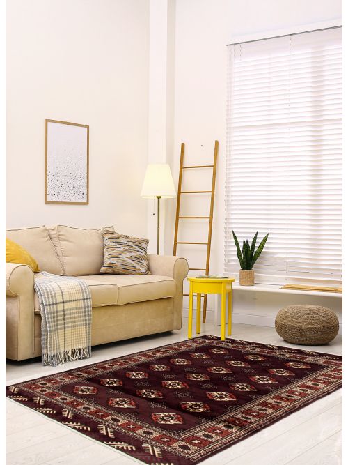 Turkmenistan Turkman 3'11" x 5'11" Hand-knotted Wool Rug 