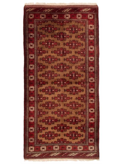 Turkmenistan Turkman 3'9" x 7'5" Hand-knotted Wool Rug 