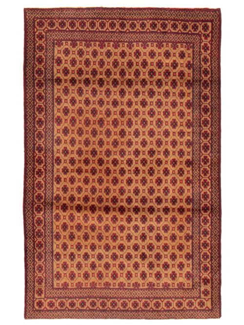 Afghan Teimani 3'11" x 6'4" Hand-knotted Wool Rug 