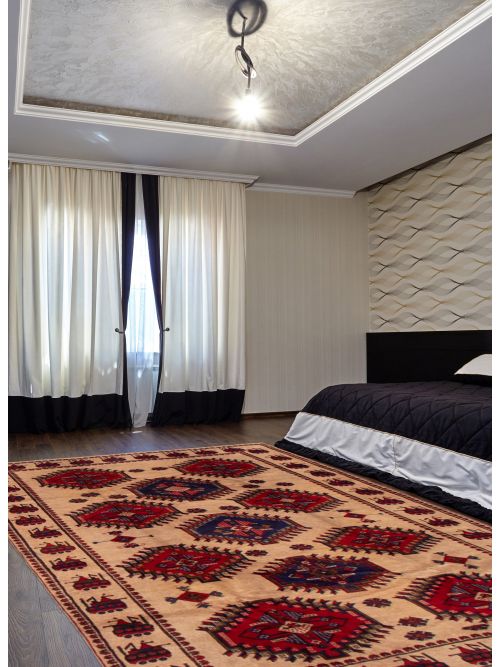Afghan Rizbaft 6'2" x 9'0" Hand-knotted Wool Rug 
