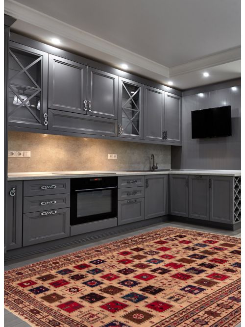 Afghan Rizbaft 6'9" x 9'8" Hand-knotted Wool Rug 