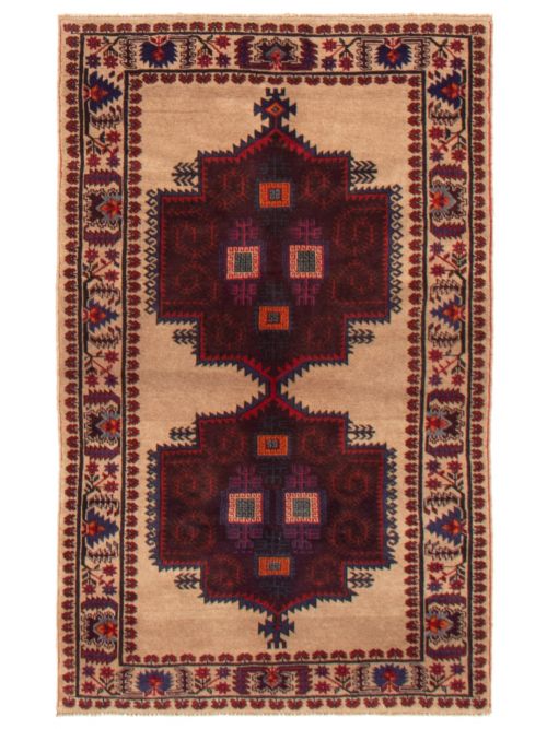 Afghan Rizbaft 3'6" x 5'5" Hand-knotted Wool Rug 