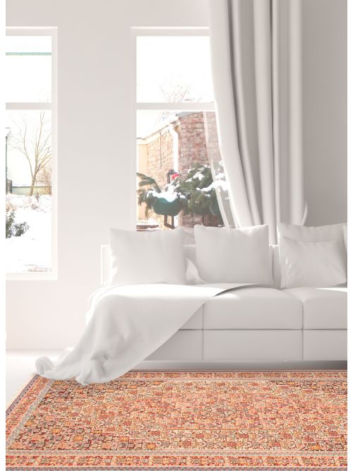 Indian Senneh 5'0" x 8'5" Flat-Weave Wool Kilim 