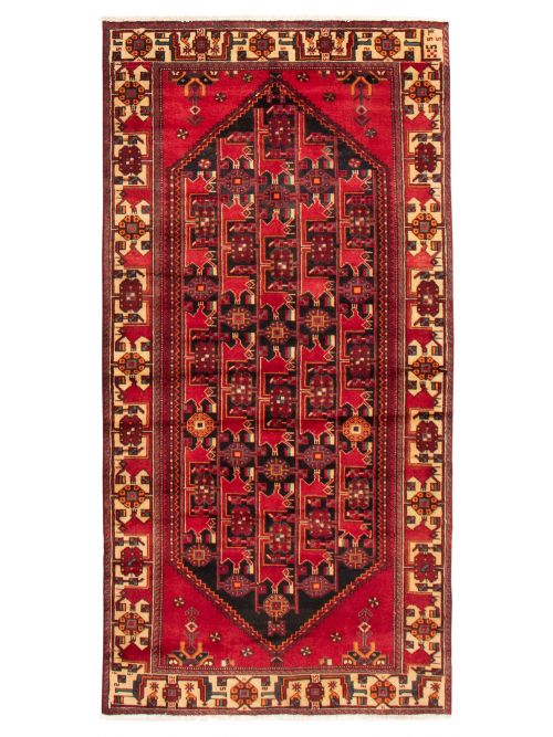 Persian Style 4'2" x 8'5" Hand-knotted Wool Rug 